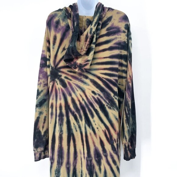Torrid French Terry Tie Dye Hoodie Dress Sweatshirt Midi Plus Size Size 1 - Picture 8 of 11